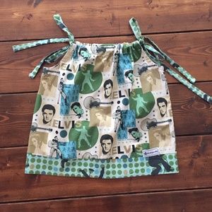 Elvis print Infant/Toddler Pillowcase Dress/Top